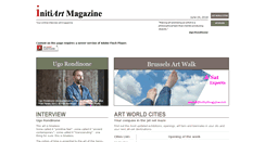 Desktop Screenshot of initiartmagazine.com