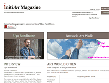 Tablet Screenshot of initiartmagazine.com